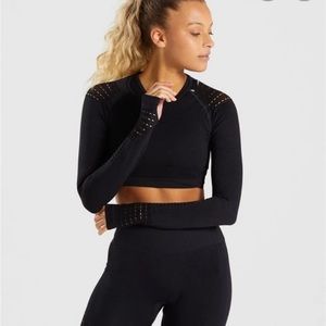 Gymshark | Energy + Seamless long sleeve Crop Top